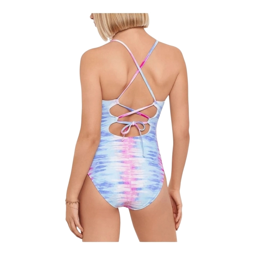 Salt + Cove Pastel Tie-Dye Pink Day Dreamer One-Piece SZ:L - Picture 12 of 12